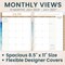 bloom daily planners 2026-2027 Academic Planner, 13 Month Soft Cover Monthly & Weekly, 8.5" x 11", Stickers Included, Coastal Calm